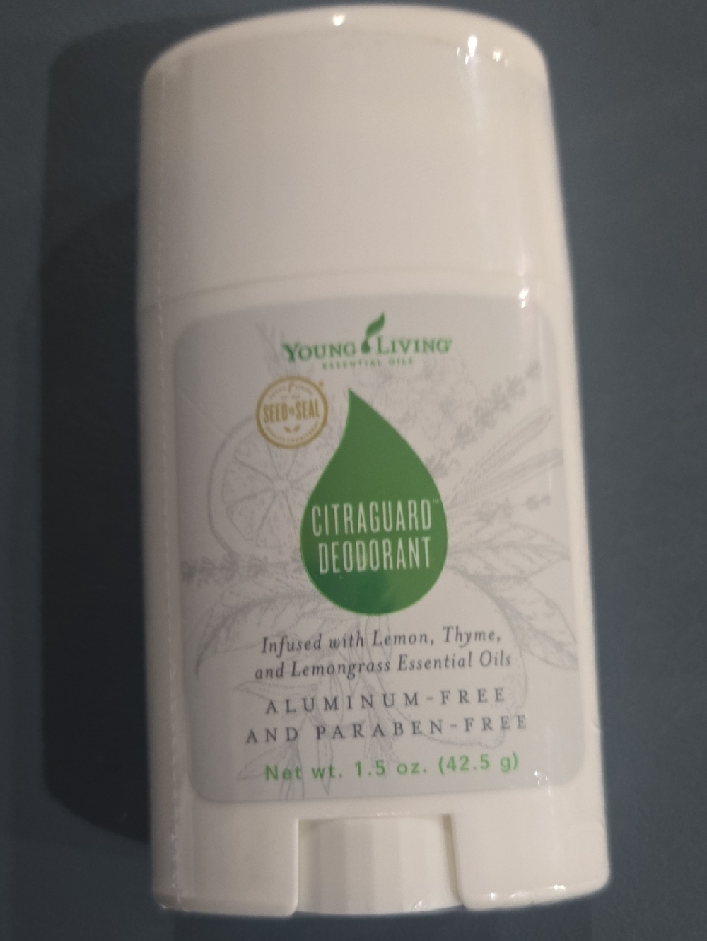 Young Living Citraguard Deodorant Stick - White with Green Label